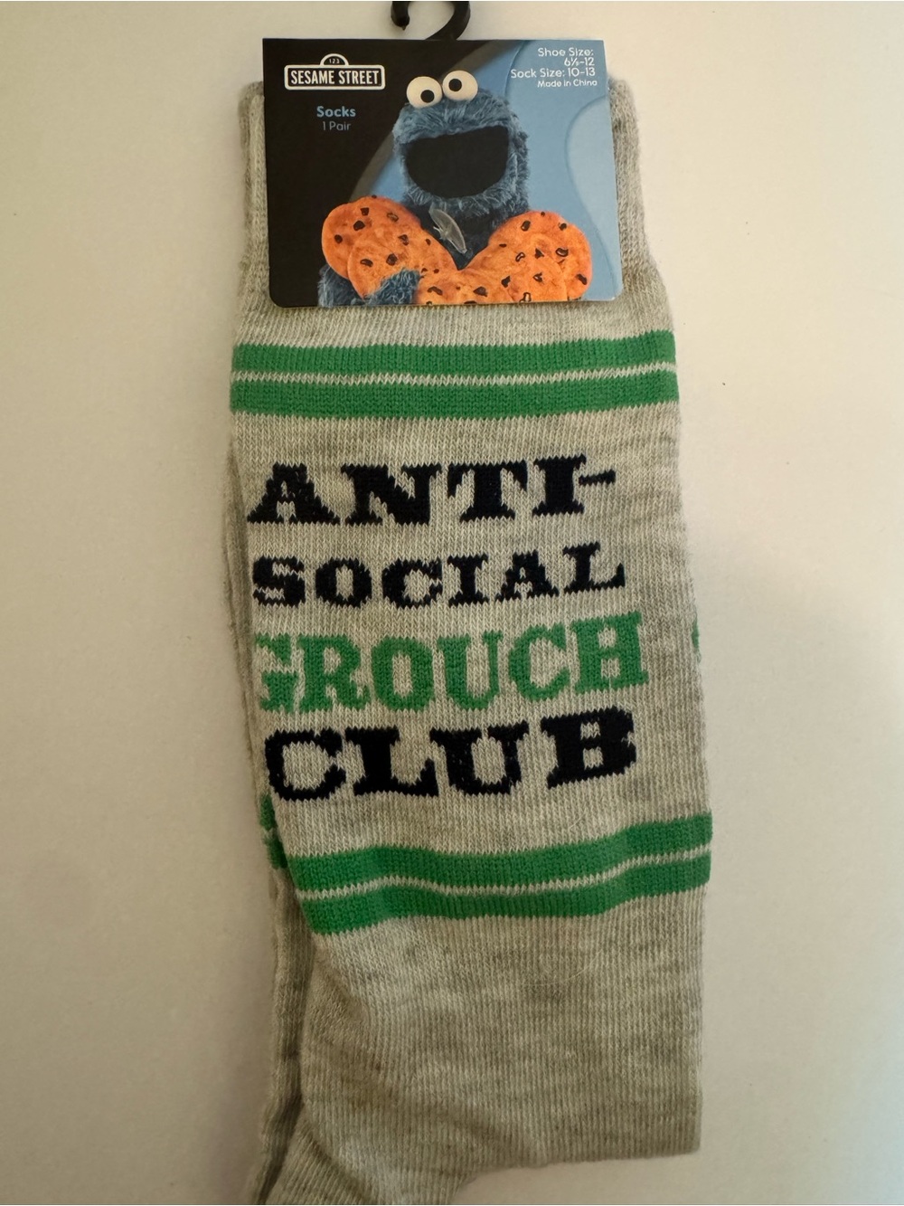 2 Pairs of Sesame Street branded Socks